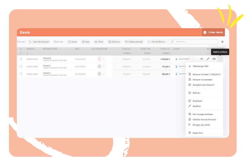 Une interface simple mais pas simpliste