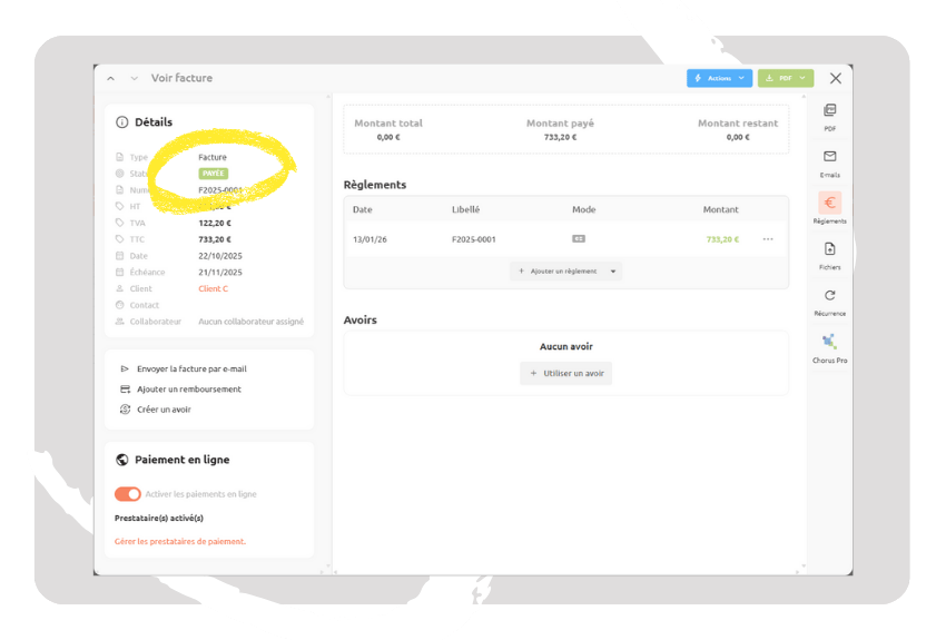 Une vue d’ensemble sur votre trésorerie